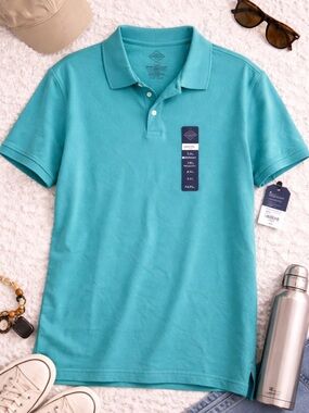 St. John's Bay Men's Polo Shirt - Teal Blue